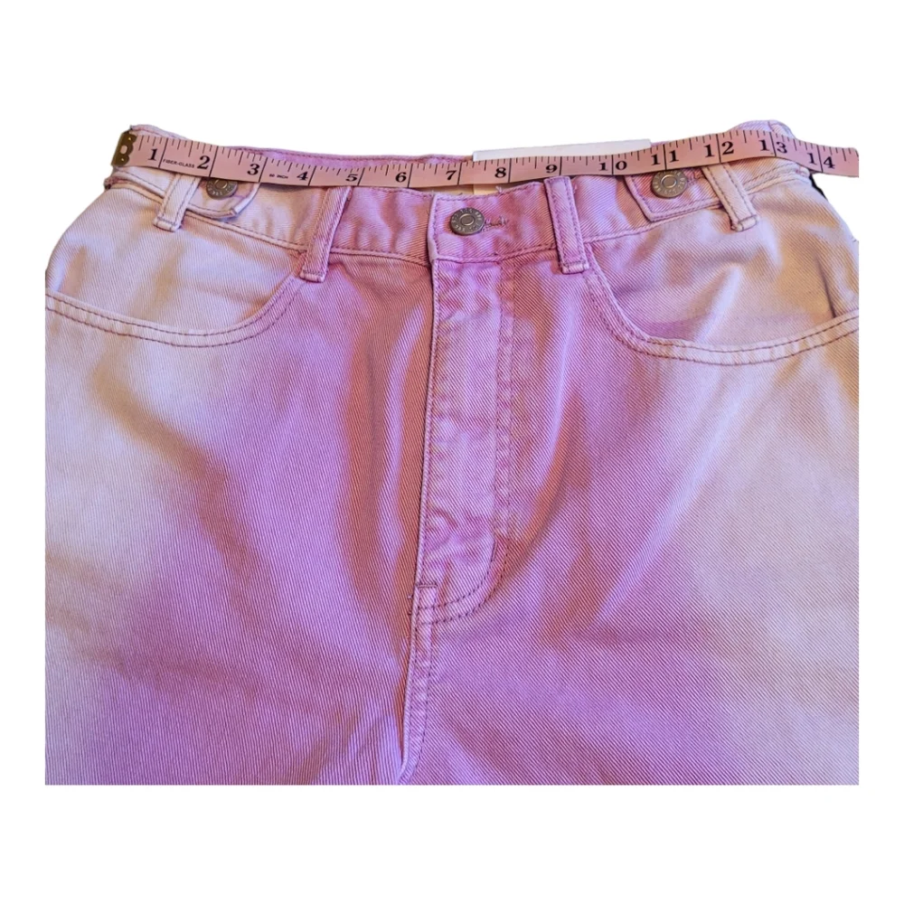 NEW Urban Outfitters BDG Longline Carpenter Purple Ombre Baggy Denim Shorts 27